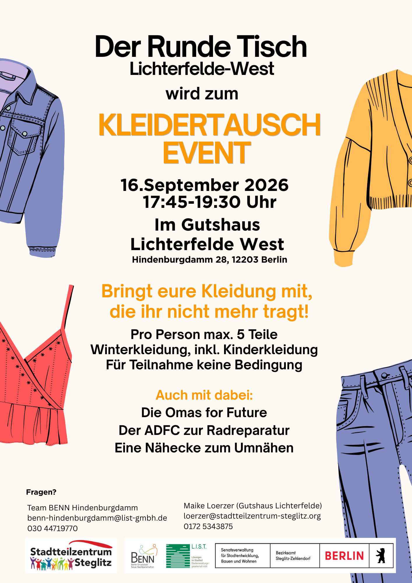 Flyer mit Informationen zur Veranstaltung